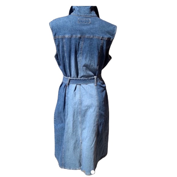 LAST CHANCE 🍋💛$57 Denim button down dress 70’s or 80’s - Picture 2 of 5